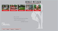 Desktop Screenshot of hensle-metzger.de