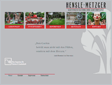 Tablet Screenshot of hensle-metzger.de